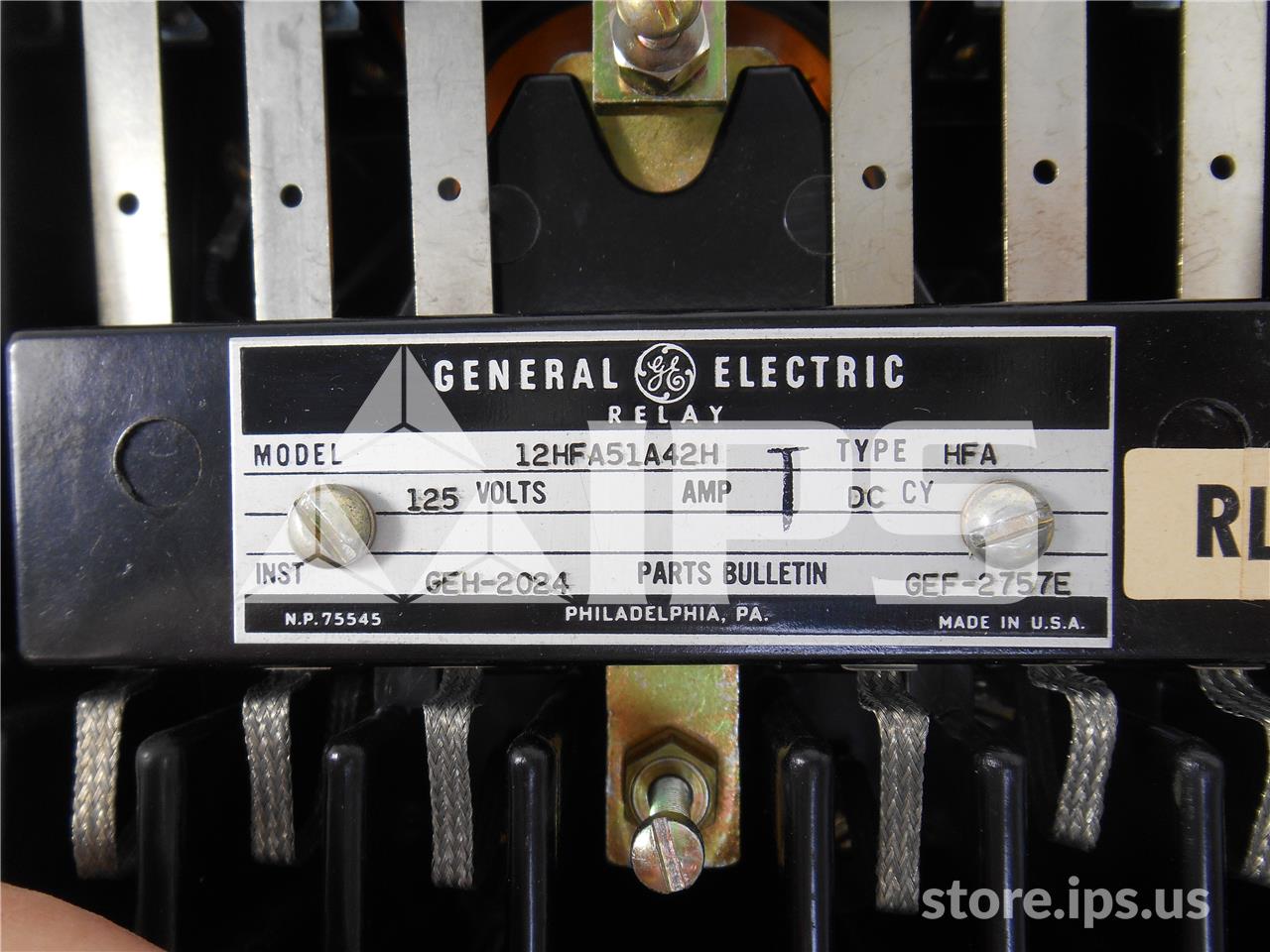 12HFA51A42H GE / General Electric HFA MULTI CONTACT AUXILIARY RELAY 125VDC
